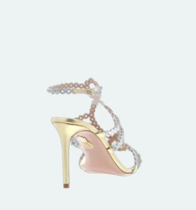 Aquazzura - Mooncrush Sandal 85 - Soft Gold - Image 3