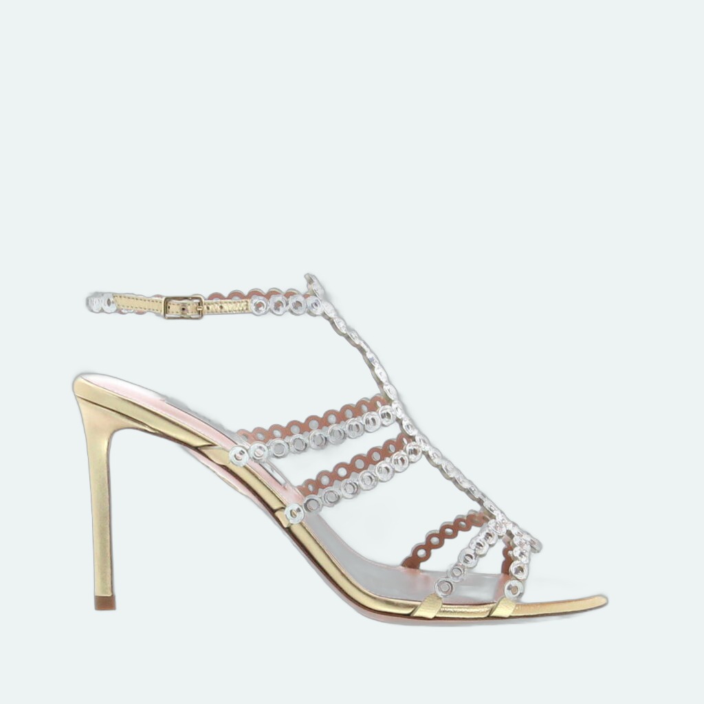 Aquazzura - Mooncrush Sandal 85 - Soft Gold
