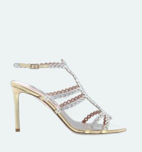 Aquazzura - Mooncrush Sandal 85 - Soft Gold - Image 1