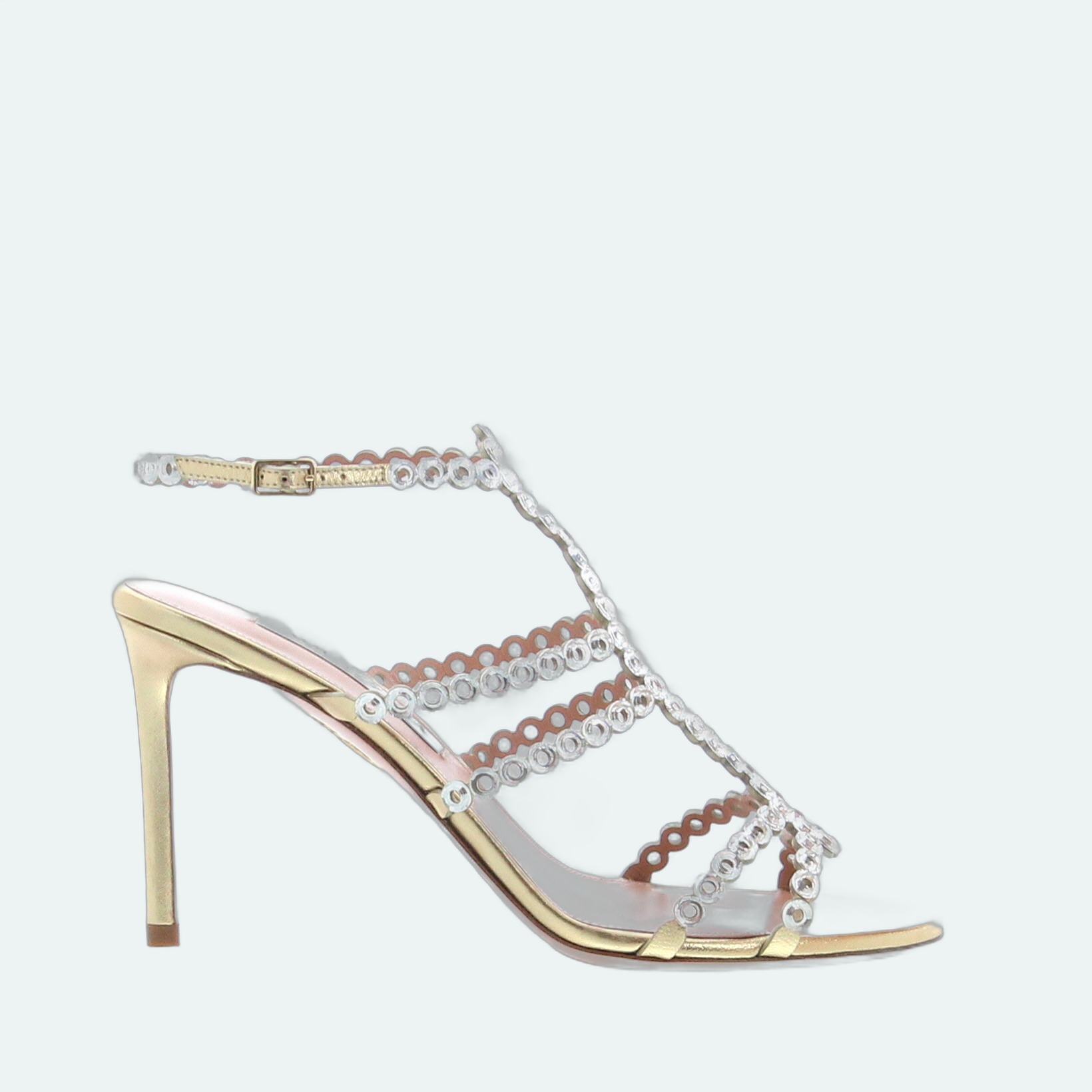 Aquazzura - Mooncrush Sandal 85 - Soft Gold - Image 1