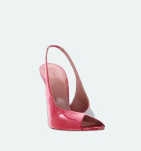 Amina Muaddi - Kristina Sling - Patent Red - Image 2