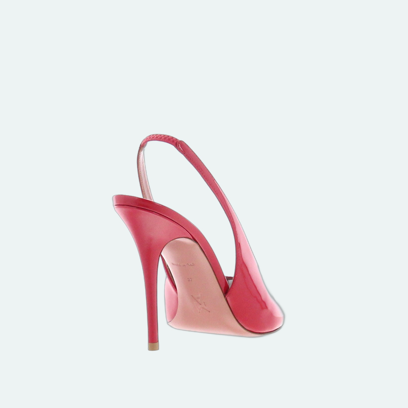 Amina Muaddi - Kristina Sling - Patent Red - Image 3