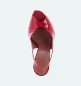 Amina Muaddi - Kristina Sling - Patent Red - Image 4