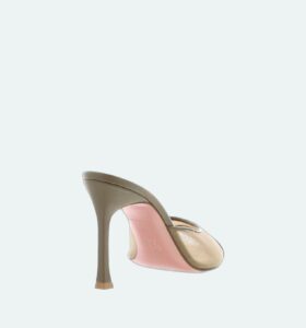 Amina Muaddi - Alexa Slipper - Mesh Taupe - Image 3