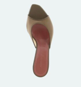 Amina Muaddi - Alexa Slipper - Mesh Taupe - Image 4