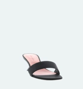 Amina Muaddi - Andreea Slipper 45 - Satin Black - Image 2