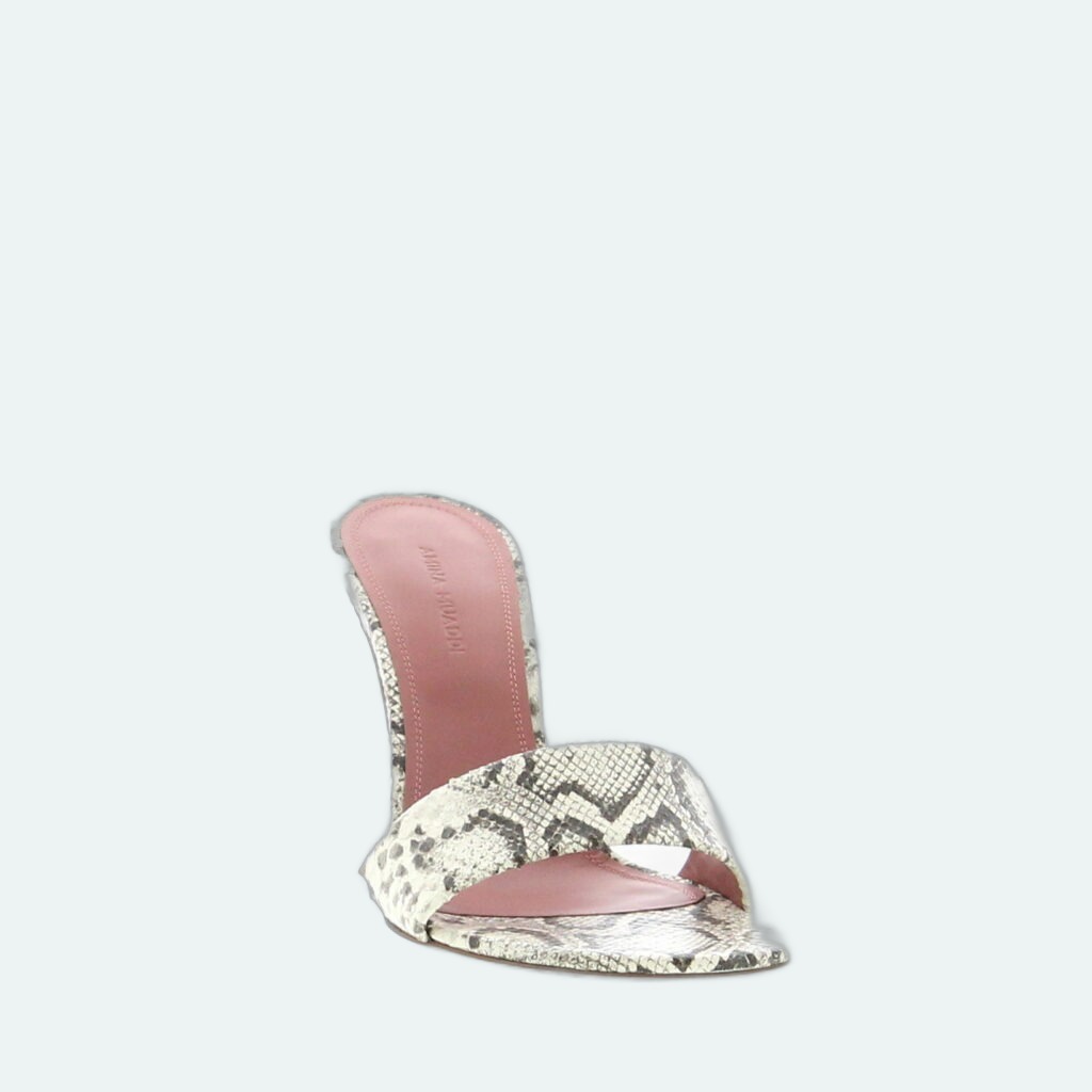 Amina Muaddi - Andreea Slipper 95 - Printed Snake