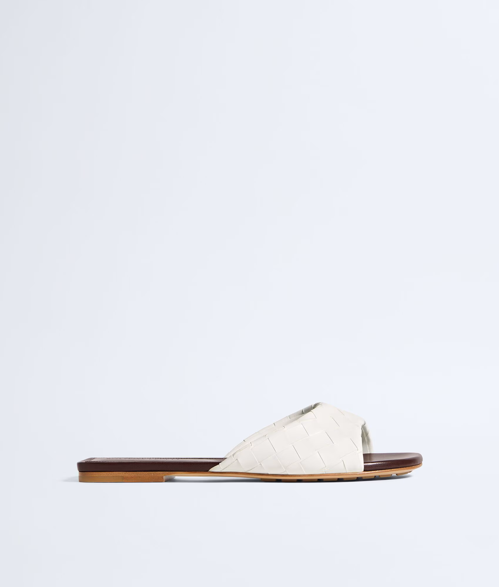 Bottega Veneta - Livia Mule Flat - Alabaster - Image 1