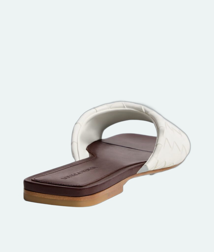 Bottega Veneta - Livia Mule Flat - Alabaster
