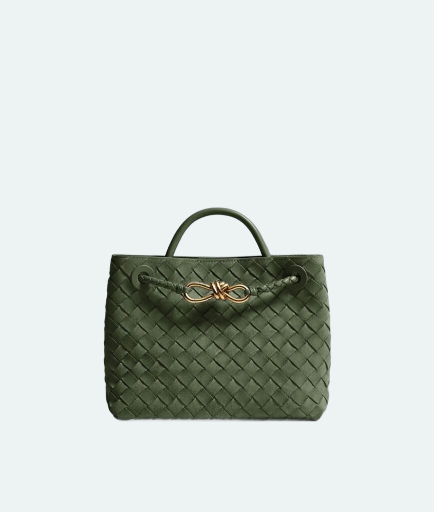 Bottega Veneta - Andiamo Small - Green Tweed