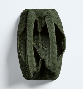 Bottega Veneta - Campana Large - Green Tweed - Image 3