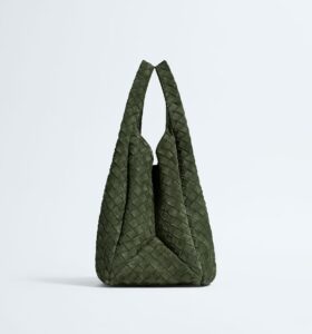 Bottega Veneta - Campana Large - Green Tweed - Image 4