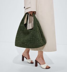 Bottega Veneta - Campana Large - Green Tweed - Image 5