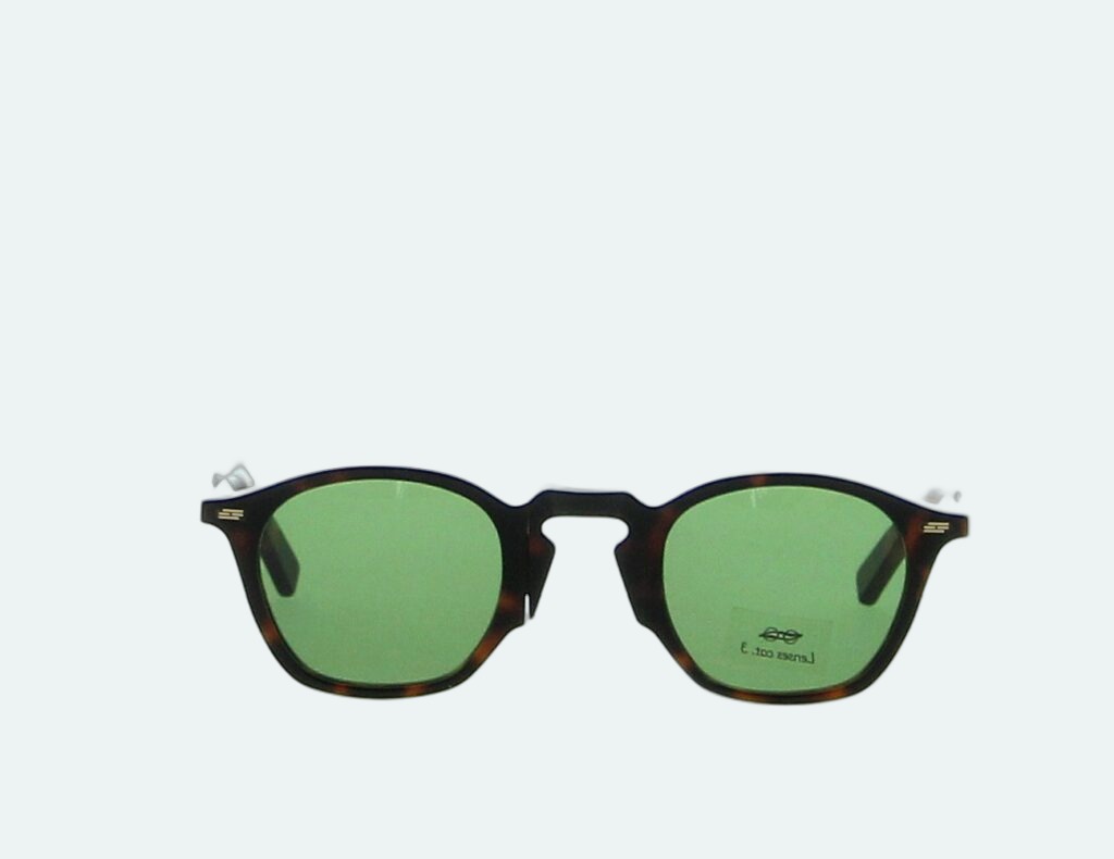 Movitra - Vezio Dark Havana with Green Lenses