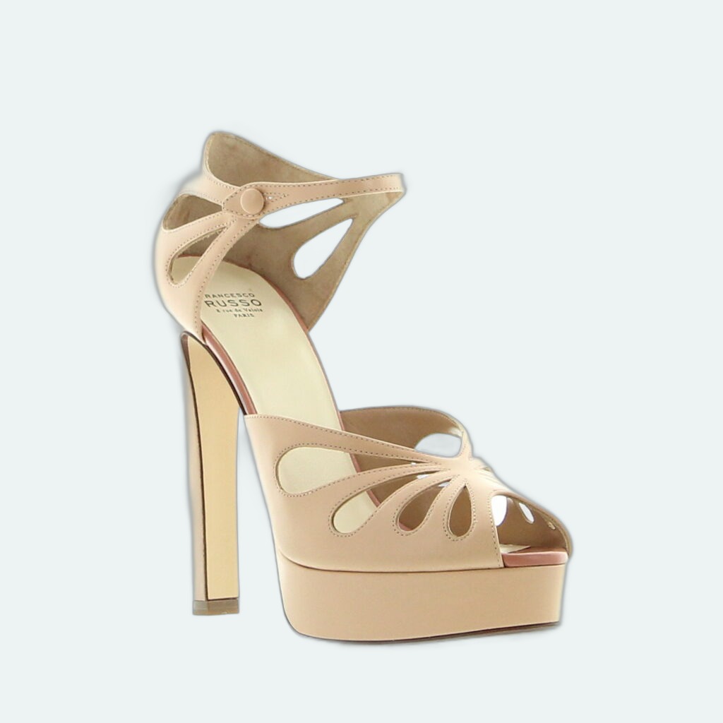 Francesco Russo - Platform Sandal Nude