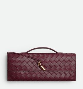 Bottega Veneta - Andiamo Long Clutch With Handle - Barolo - Image 2