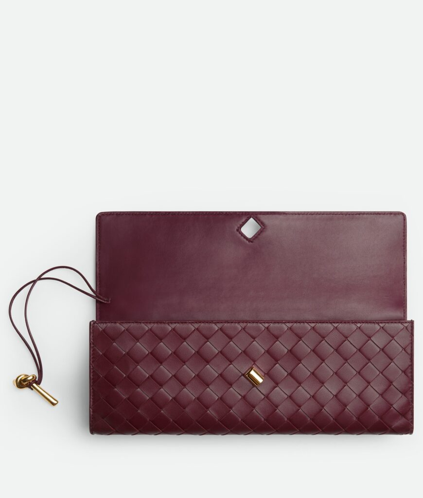 Bottega Veneta - Andiamo Long Clutch With Handle - Barolo