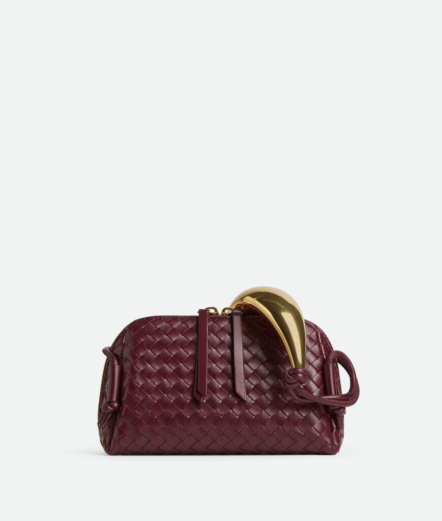 Bottega Veneta - Concert Pouch with Handle - Barolo