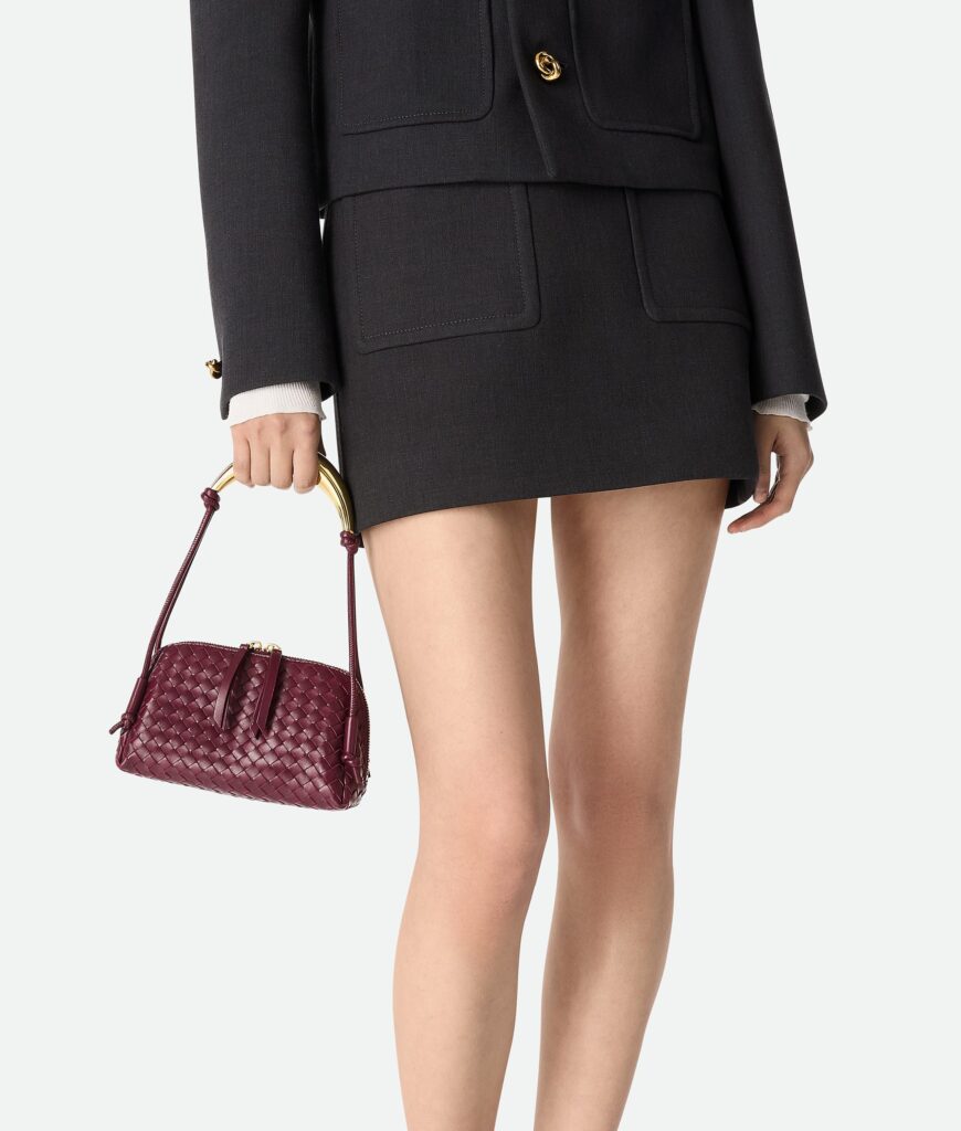 Bottega Veneta - Concert Pouch with Handle - Barolo