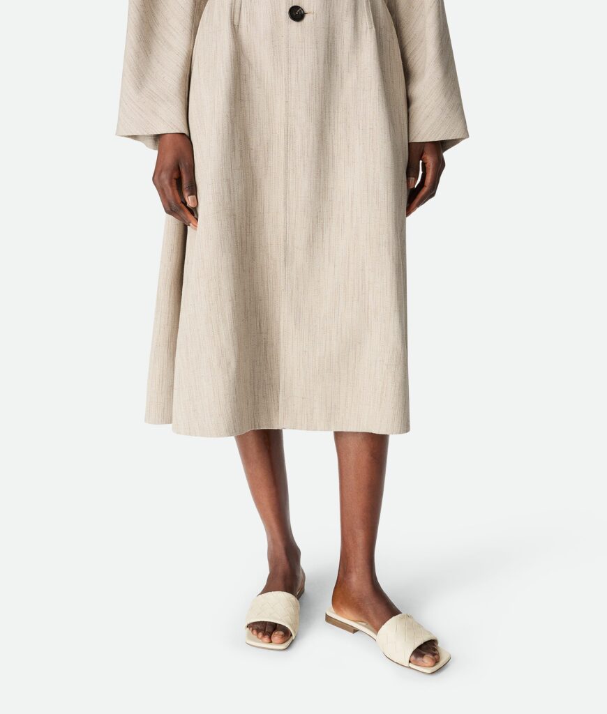 Bottega Veneta - Parco Flat Mule - Sea Salt