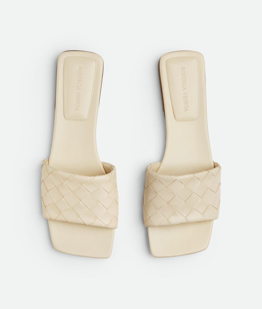 Bottega Veneta - Parco Flat Mule - Sea Salt