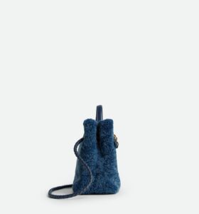 Bottega Veneta - Andiamo Small Shearling - Ocean - Image 5
