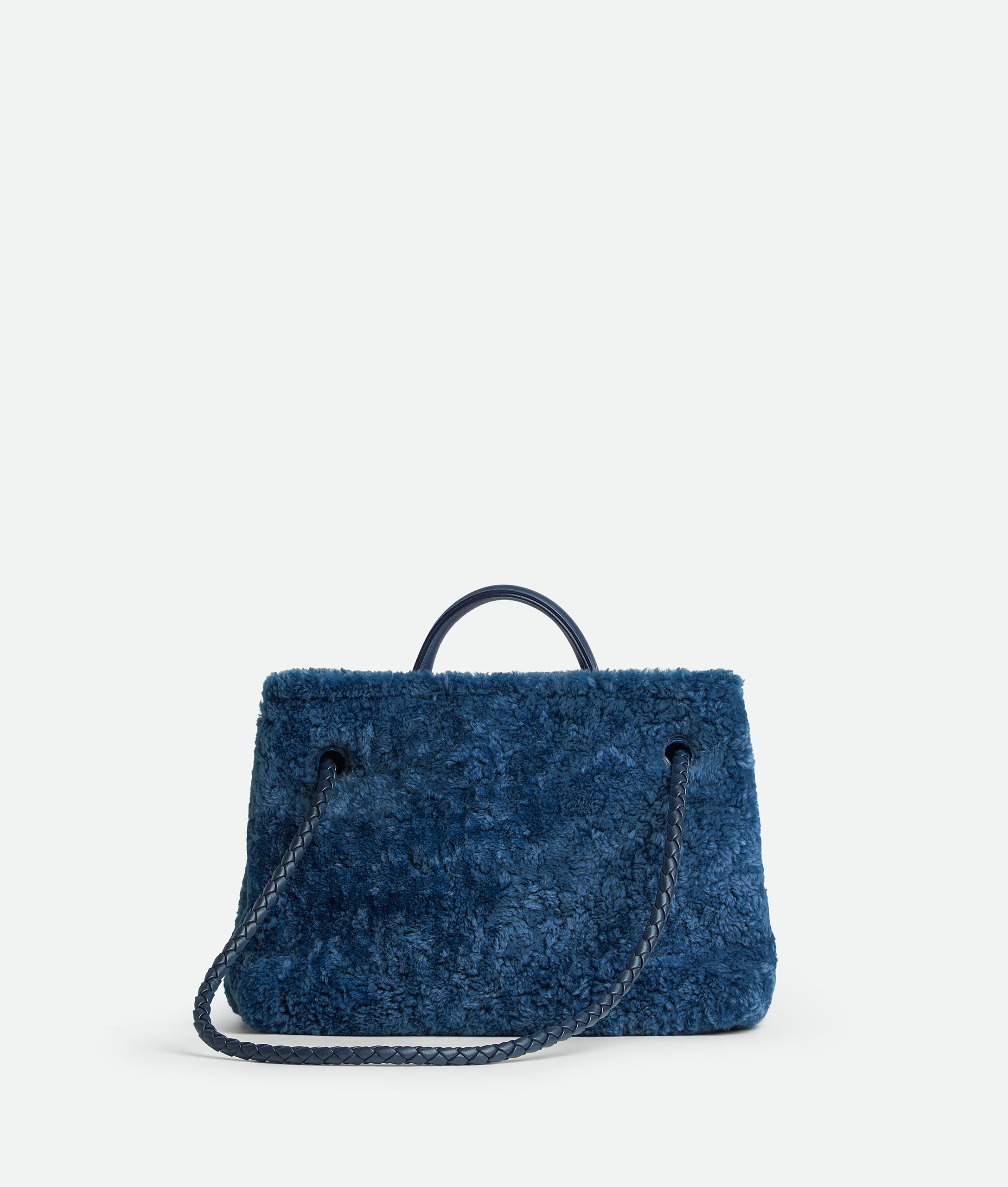 Bottega Veneta - Andiamo Small Shearling - Ocean - Image 6