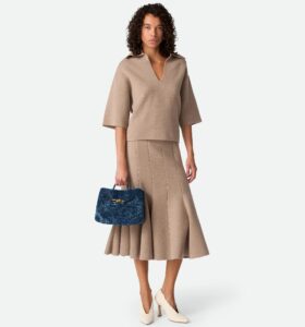 Bottega Veneta - Andiamo Small Shearling - Ocean - Image 7