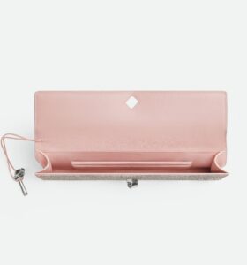 Bottega Veneta - Andiamo Long Clutch Crystals - Rose - Image 5