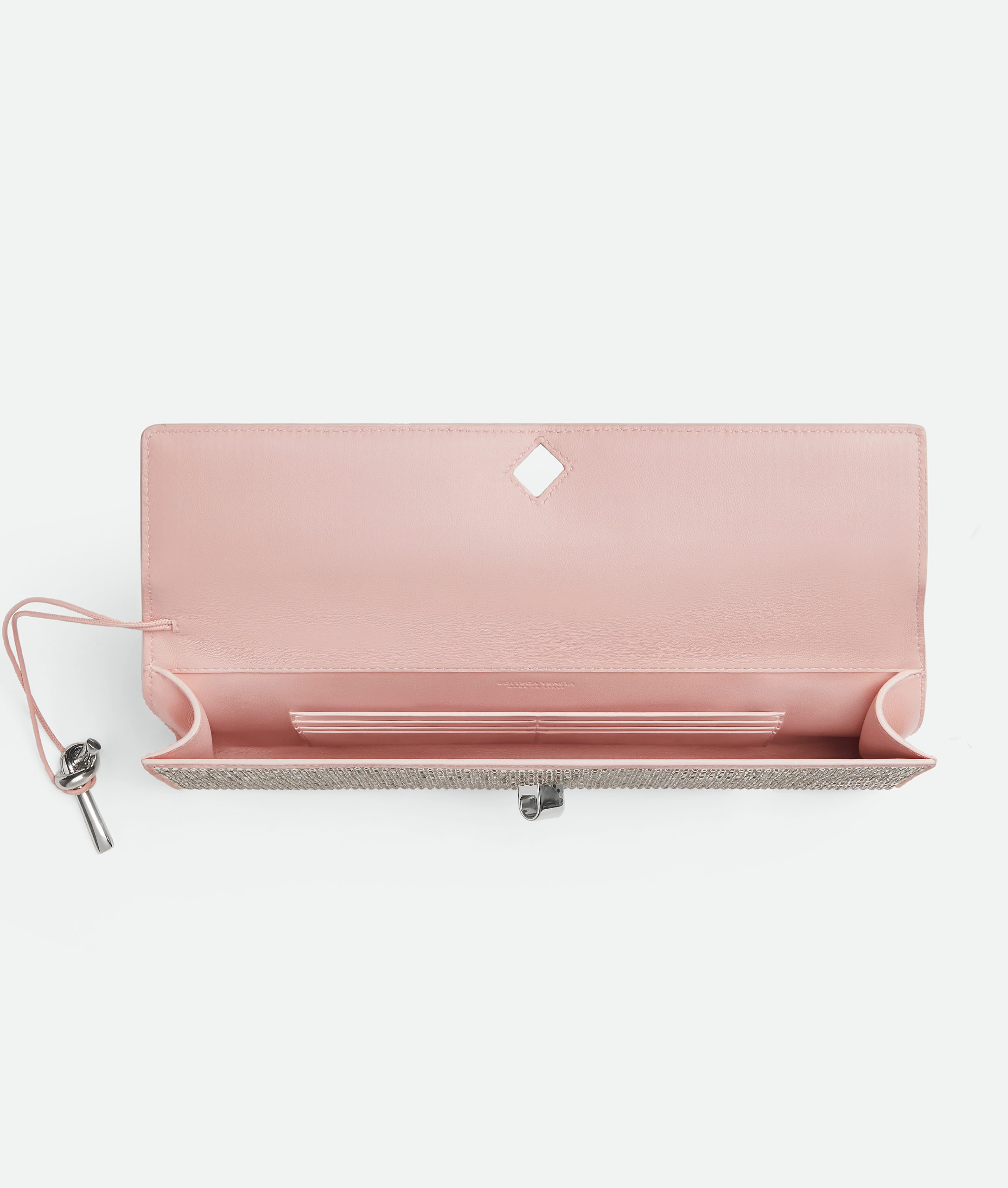 Bottega Veneta - Andiamo Long Clutch Crystals - Rose - Image 5