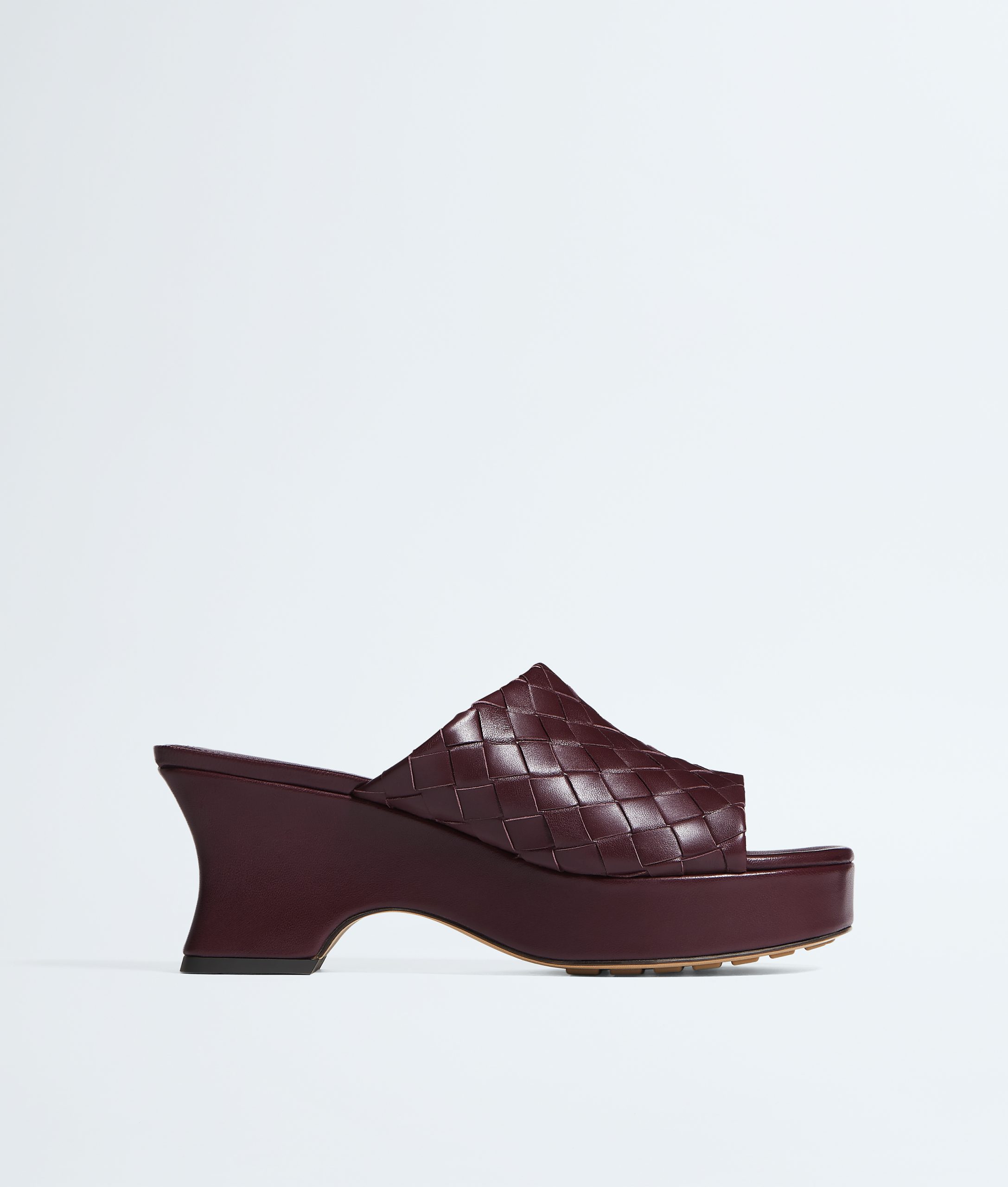 Bottega Veneta - Rosita Wedge Mule - Deep Mahogany - Image 2
