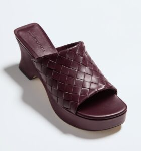 Bottega Veneta - Rosita Wedge Mule - Deep Mahogany - Image 5