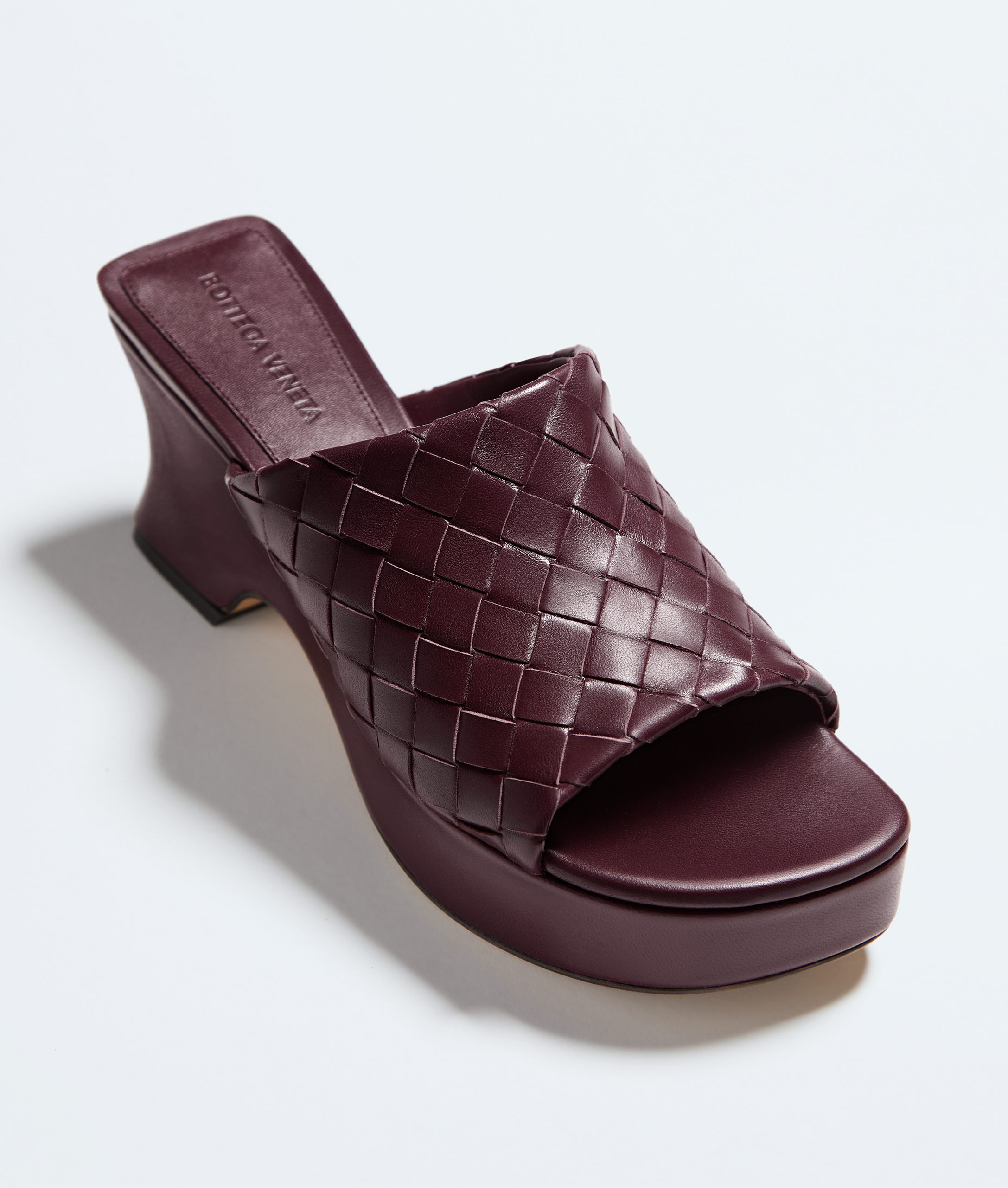 Bottega Veneta - Rosita Wedge Mule - Deep Mahogany - Image 5