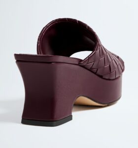 Bottega Veneta - Rosita Wedge Mule - Deep Mahogany - Image 6