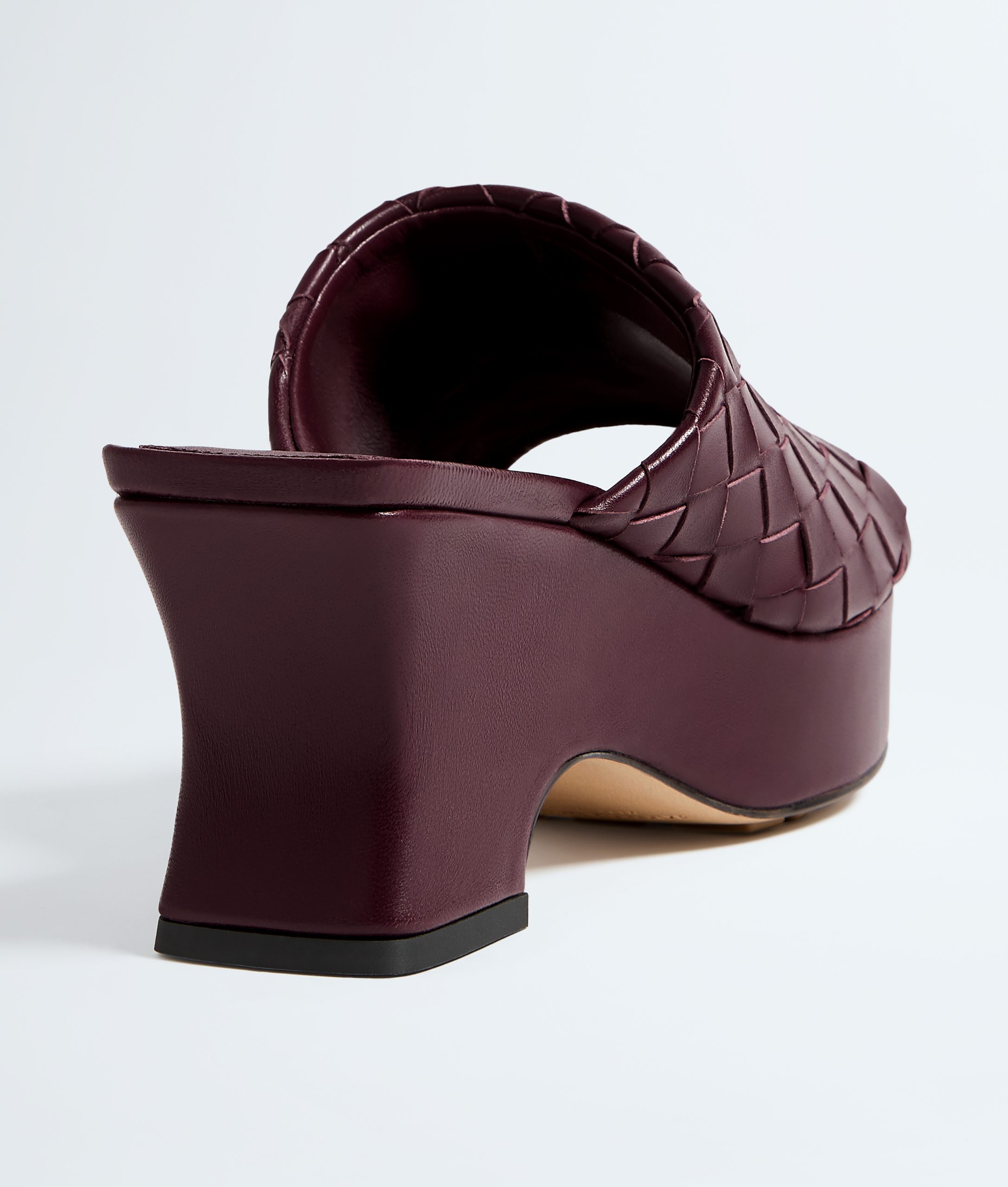 Bottega Veneta - Rosita Wedge Mule - Deep Mahogany - Image 6