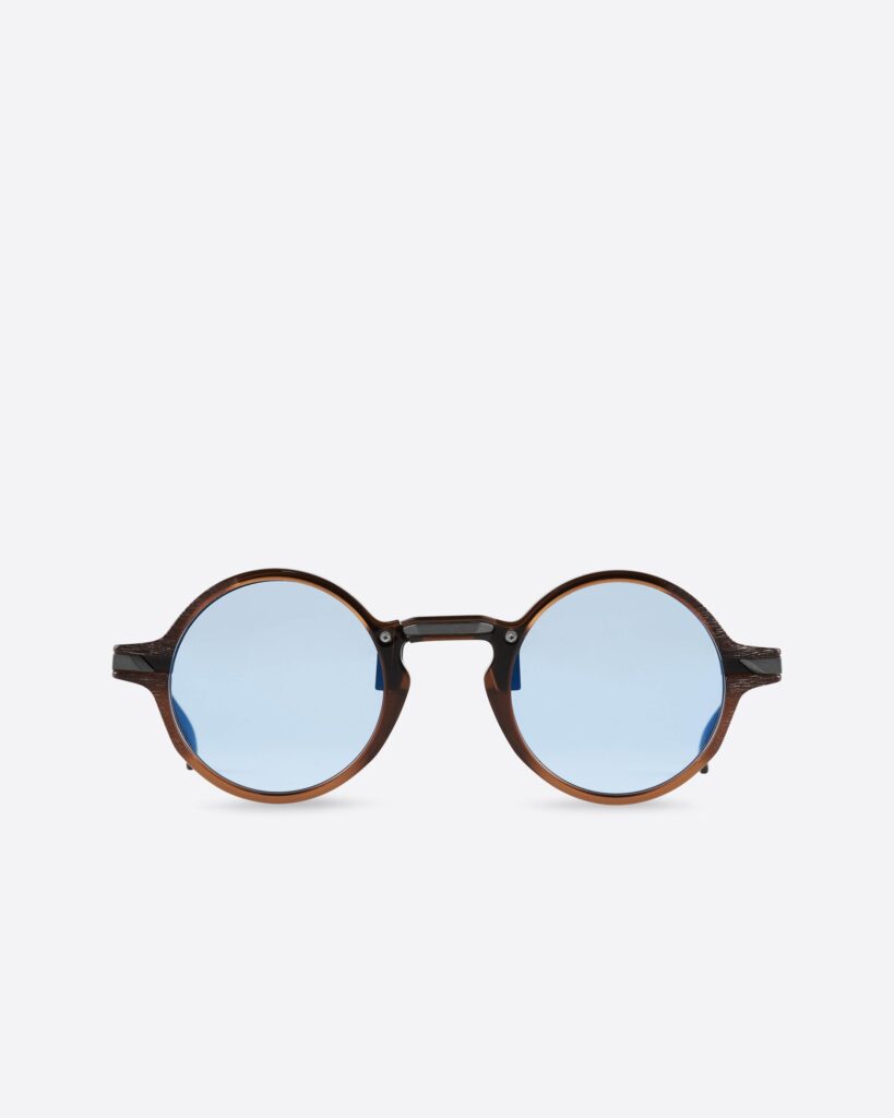 Movitra - AM 01 G Brown with Flash Light Blue Lenses - Limited Edition