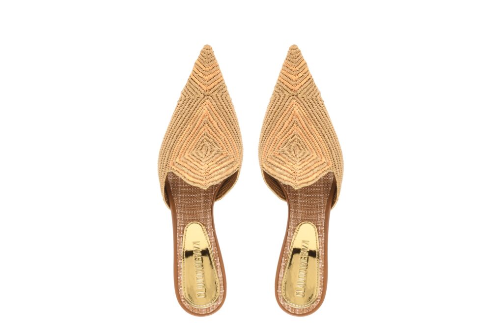 Claudio Merazzi - Raphia Sabot - Beige / Gold