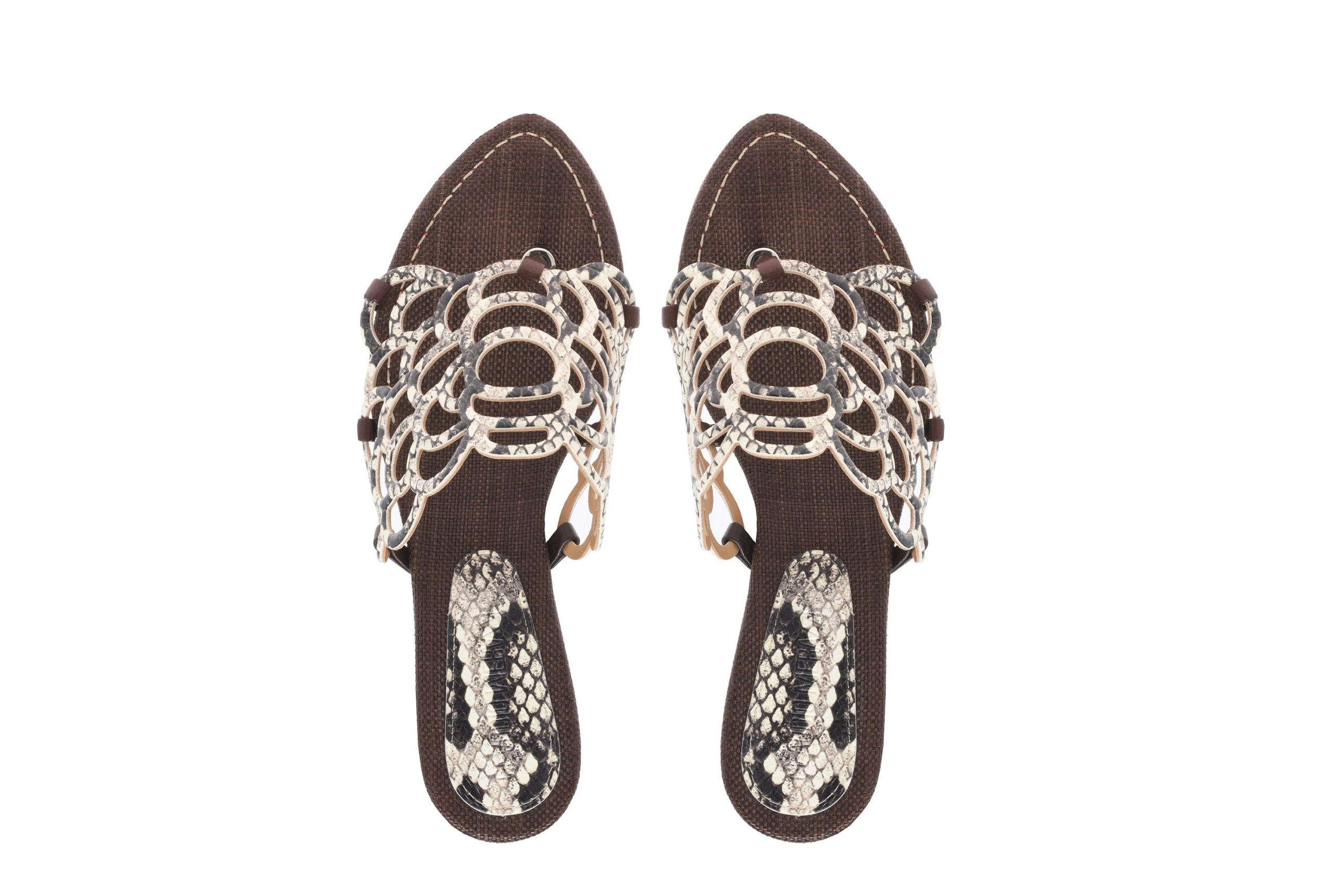 Claudio Merazzi - Brown Mule - Printed Python - Image 4