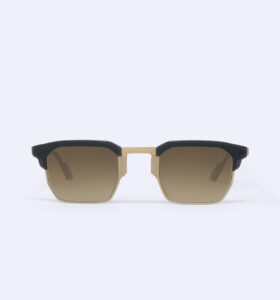 Movitra - Jonathan Black / Rose Gold with Gradient Brown Lenses - Image 2