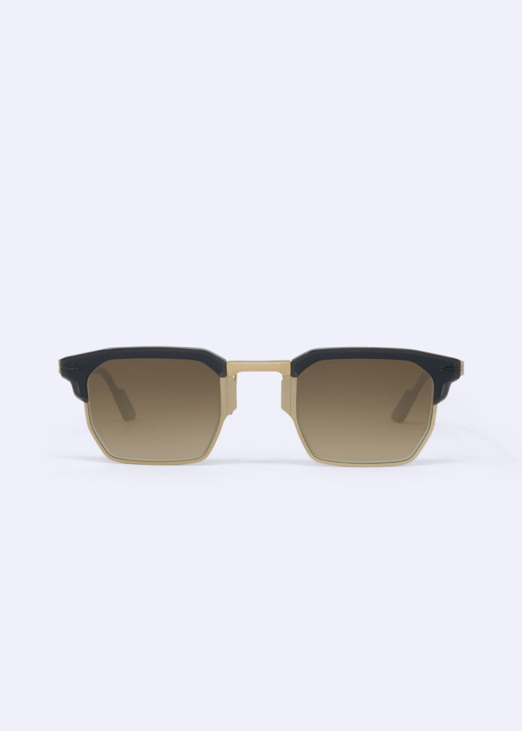 Movitra - Jonathan Black / Rose Gold with Gradient Brown Lenses