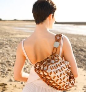 Palera Milano – Wood Net Hobo - Light Brown - Image 3