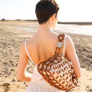 Palera Milano – Wood Net Hobo - Light Brown