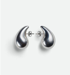 Bottega Veneta - Drop Earrings - Silver - Image 1