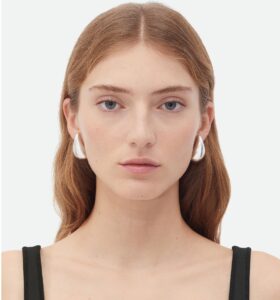 Bottega Veneta - Drop Earrings - Silver - Image 3