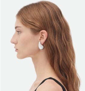 Bottega Veneta - Drop Earrings - Silver - Image 4