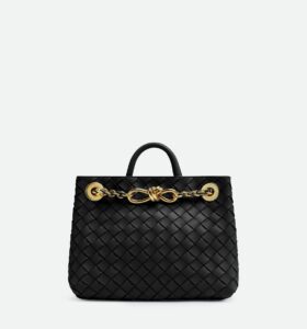 Bottega Veneta - Andiamo Small With Chain - Black - Image 2