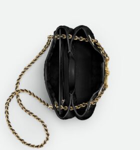 Bottega Veneta - Andiamo Small With Chain - Black - Image 3