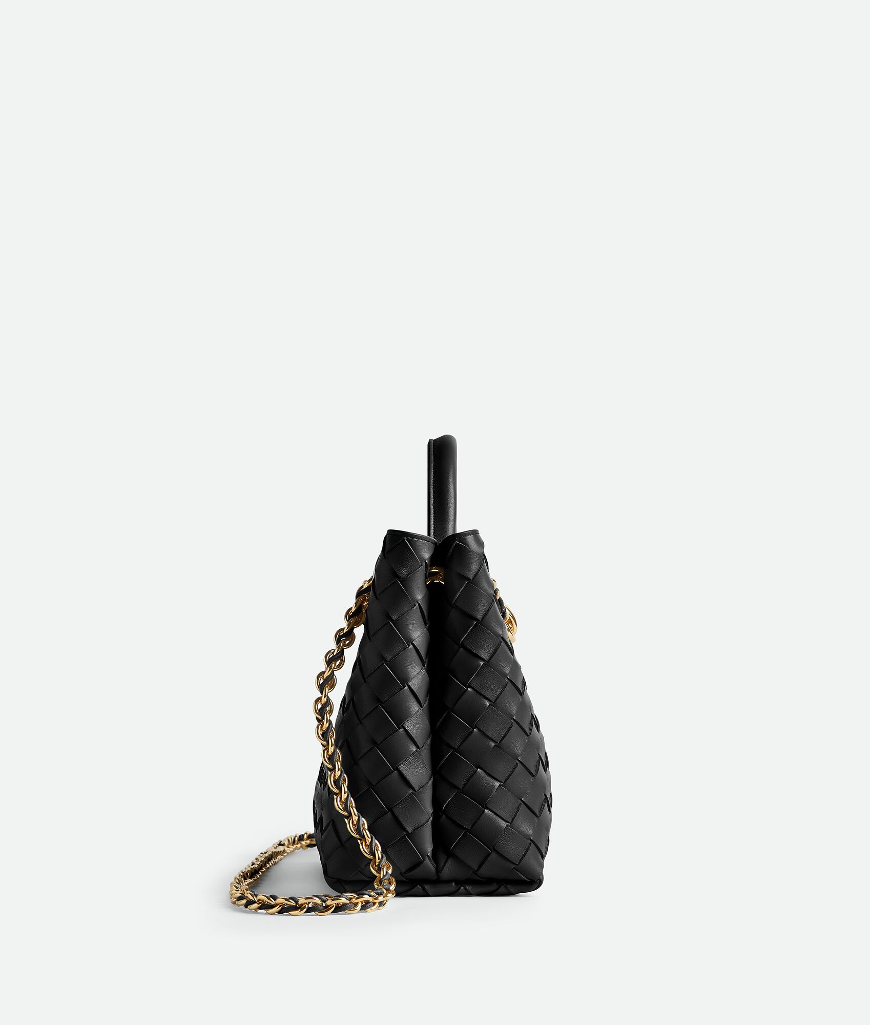 Bottega Veneta - Andiamo Small With Chain - Black - Image 4