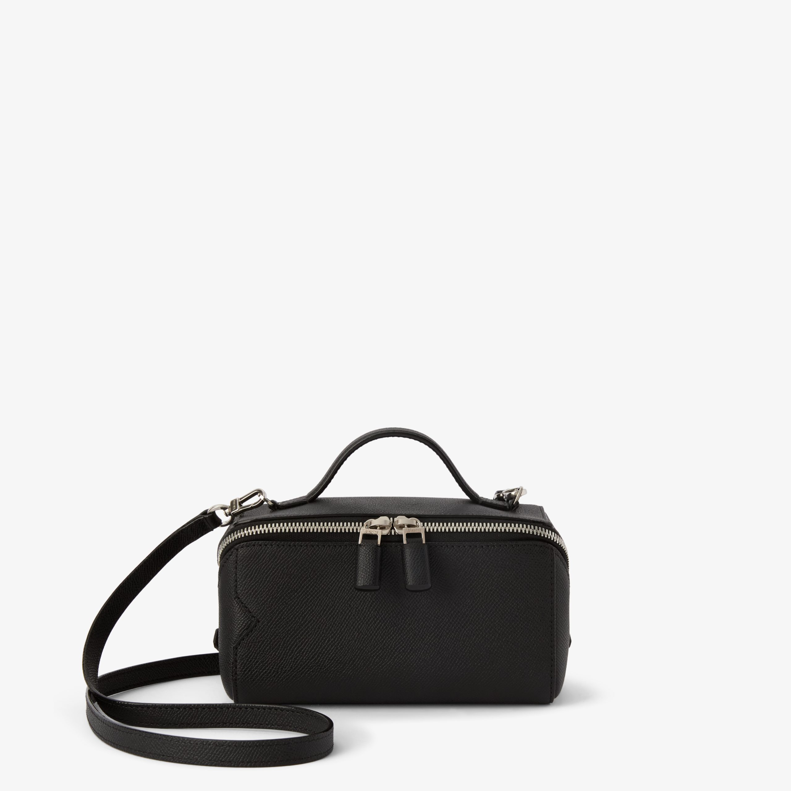 Valextra - V Line Crossbody Vanity Bag - Black - Image 2
