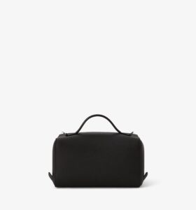 Valextra - V Line Crossbody Vanity Bag - Black - Image 5